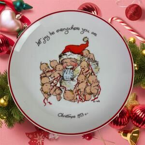 Kewpie VTG 1973 Christmas "Let Joy Be Everywhere You Are" Commemorative Plate